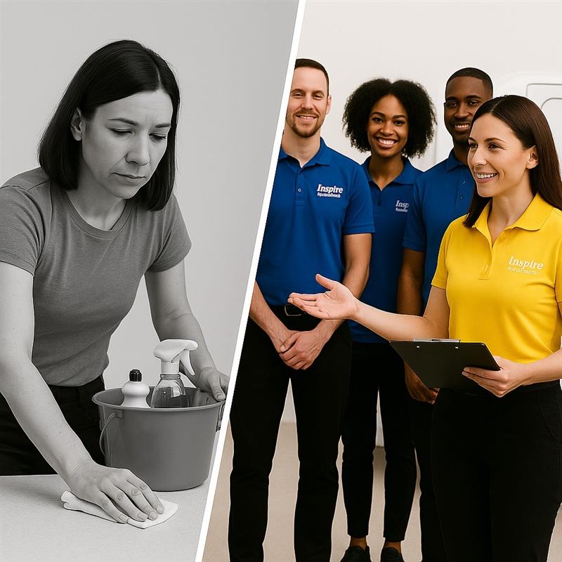 Inspire Cleaning franchise team